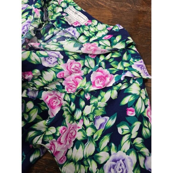 Vintage Bloomcore Botanical Floral Spring Dress - Picture 2 of 12